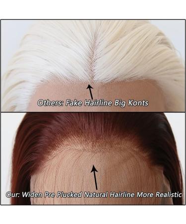 Long Straight Reddish Brown Lace Front Wig - Heat Resistant Synthetic Hair for Black Women - Cosplay and Daily Wear - Buy Online on GoSupps.com