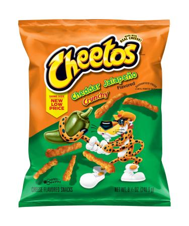 Cheetos Cheddar Jalapeno Cheese Snacks (241g) - Snack aromatis au fromage - Importation US!