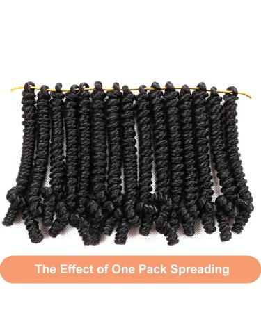 8 Packs Short Bob Spring Twist Crochet Hair 6 Inch 1B - Kids & Women's Pre Looped Curly Crochet Braids - Buy Online on GoSupps.com