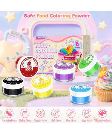 Colorant Alimentaire Poudre 5g x 6 Couleurs Vibrantes Colorant Alimentaire Hautement Concentr e Poudre Colorante Comestible Pour Gla age Fondant G teaux Macarons Biscuits ufs De P ques - Buy Online on GoSupps.com