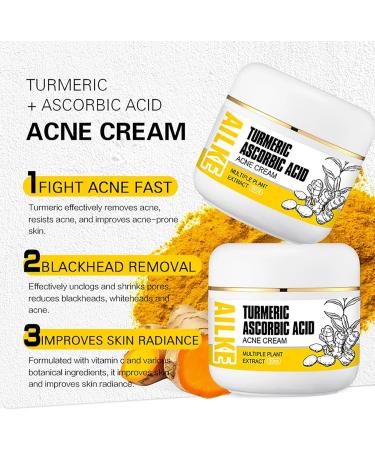 AILKE BOOST LUSTER AILKE Natural Turmeric Acne Remove Face Cream Brightening Reduce Blackheads Pimples With Niacinamide and Multiple Plant Extracts Clean Skin Unclog Pores 50g Pack of 3 - Buy Online on GoSupps.com
