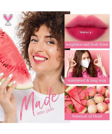 Bayfree Lip Tint Stain Set - Long-Lasting, Waterproof Matte Lip Makeup (Juicy) - Buy Online on GoSupps.com