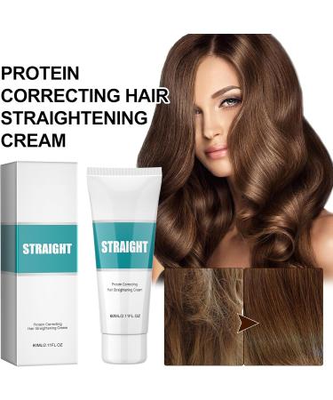 Hair straightening cream protein correcting hair straightening cream nourishing fast smoothing collagen hair straightening cream - Buy Online on GoSupps.com