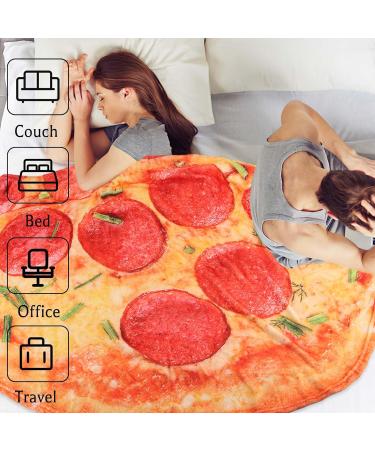 Fainfun Pizza Ceiling Blanket - Soft Burrito Blanket for Sofa & Baby | Warm Tortilla Blanket Gift (63in) - Buy Online on GoSupps.com