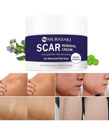 MURASAKI BEAUTY Scar Cream - Stretch Mark & Scar Removal Treatment - 1 oz. / 30g - Buy Online on GoSupps.com