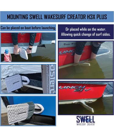 Swell Wakesurf Creator H3X Plus - Extendable & Rotating Wake Shaper with Hydrodynamic Texture - Buy Online on GoSupps.com