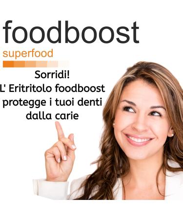 foodboost Erythritol 5 kg food boost sugar substitute 0kcal 100 pure same sweetening power as kitchen sugar suitable for diabetics and lowcalorie or balanced diets Maxi packaging - Buy Online on GoSupps.com