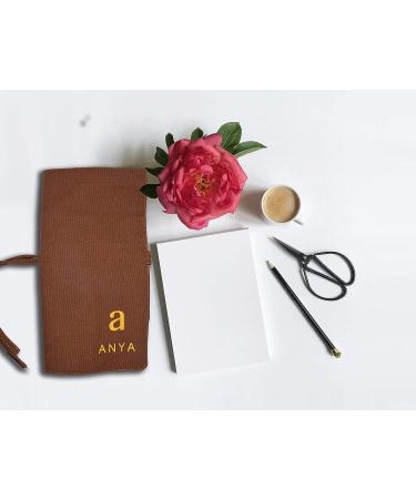 ANYA Artists Paint Brush Holder  20 Slots Paint Brush Storage Canvas Roll up pouch for Acrylic Oil Watercolor  Dark brown PEDZEL (brushes not included) - Buy Online on GoSupps.com