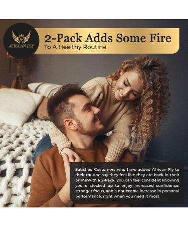 African Fly (2-Pack) - All Natural Vegan Supplement for Men (& Women) 40 50 60 Plus Years Old and Beyond Pack of 2 - Buy Online on GoSupps.com