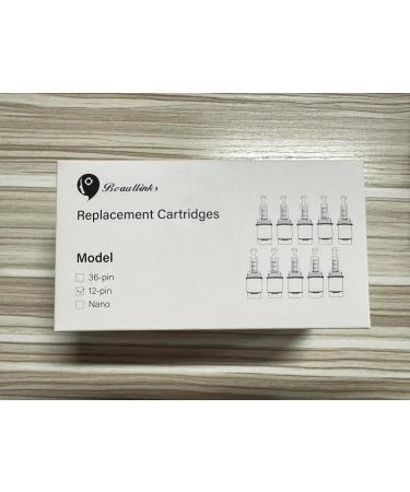 12 Pins Needles - 10 Sterile Replacement Cartridges for Microneedle Pen | Individually Packed for Chemical Links - Buy Online on GoSupps.com