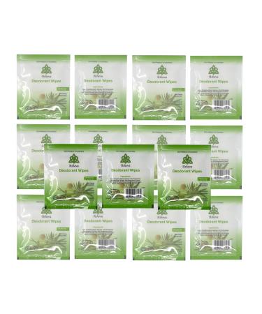 Asheva - Individually Packaged Deodorant Wipes - Box of 15 Wipes (Tea Tree) Tea-Tree 15 Count (Pack of 1)