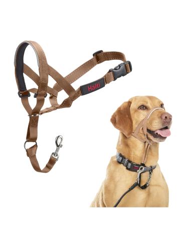 Halti head harness-prevents your dog from pulling on a leash simple adaptation light with padded nose strap anti-train collar for medium-sized dogs (size 3 desert sand) desert sand 3