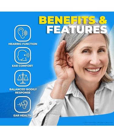 NeuroSon Daily Hearing Health Support with a Clean Natural Ingredients for Ear Health Auditory Comfort & Inner Balance | Easy-to-Swallow NeuroSon Pills for Everyday Use (60 Capsules) - Buy Online on GoSupps.com