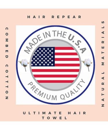 Hair RePear Ultimate Short Hair Towel - Anti Frizz Premium Cotton - 3 Sizes, Black - Buy Online on GoSupps.com