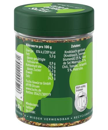 Fuchs Gourmet Selection Aglio e Olio Spice Preparation - 50g | International Shipping Available - Buy Online on GoSupps.com