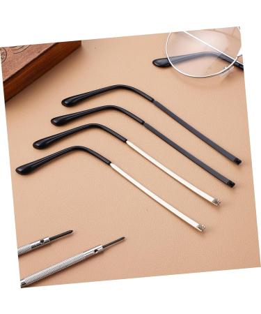Lurrose Glasses Repair Set - 2 Pairs of Black Eyeglass Arms & Legs | Metal Sunglasses Bracket Accessories for Men & Women - Buy Online on GoSupps.com