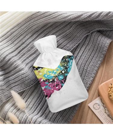 Hot Water Bottle with Lid - Hummingbird Rubber Bag for Pain Relief Cramps & Foot Warmer | Hot & Cold Therapy - Buy Online on GoSupps.com