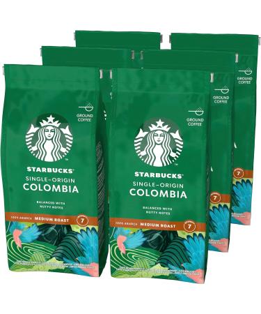 STARBUCKS Single-Origin Colombia Medium Roast Ground Coffee 200 g (Pack of 6) & Caff Verona Dark Roast Ground Coffee 200 g (Pack of 6) - Buy Online on GoSupps.com