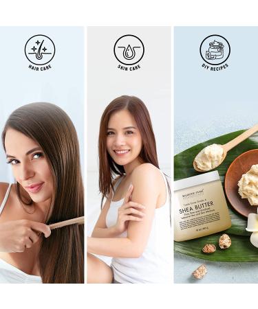 Premium Grade Raw Shea Butter 16 Oz Moisturizer for Skin, Face, Body, Lips, and Hair Men and Women Made in USA - Buy Online on GoSupps.com