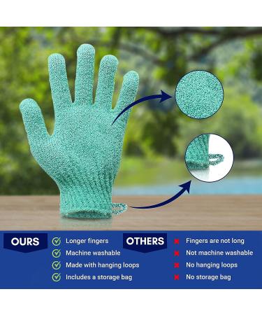 Exfoliating Shower Gloves - 10 Pairs for Beauty Spa, Skin Massage, Dead Skin Cells Remover - Body Scrub Gloves in 5 Colors - Buy Online on GoSupps.com