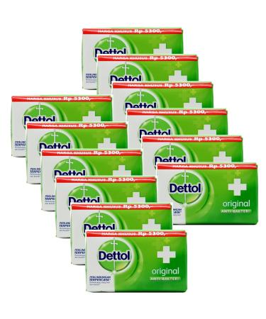 Dettol Anti-Bacterial Hand and Body Bar Soap Original 110 Gr / 3.88 Oz (Pack of 12) Original 3.88 Ounce (Pack of 12)