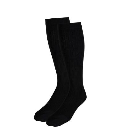 Truform Compression Socks 20-30 mmHg for Men | Knee High Over Calf Length Black - X-Large (1 Pair) | Best Gym Socks for Comfort & Support - Buy Online on GoSupps.com
