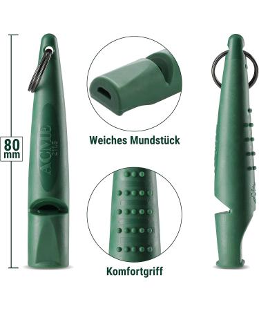 Buy Acme Dog Whistle No.211.5 | Ideal for Dog Training & Recall | Large Reach | Frequency Standardized | Forest Green | International Shipping - Buy Online on GoSupps.com