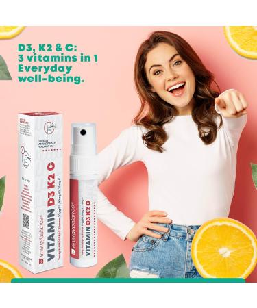  EnergyBalance EnergyBalance Vitamin D3 K2C Oral Spray 37 days 185 sprays - Buy Online on GoSupps.com