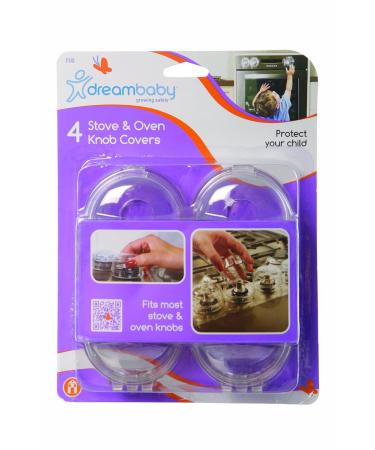 Dreambaby G141 Stove Control Panel Protector - Child Safety Lock Knob Covers (4 Pack) | International Shipping Available - Buy Online on GoSupps.com