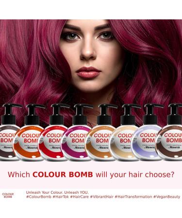 Colour Bomb - Apr s-shampoing colorant 250 ml brillance et clat intenses lissant et nourrissant sans m lange v gan sans ammoniaque ni peroxyde (Burgundy) - Buy Online on GoSupps.com