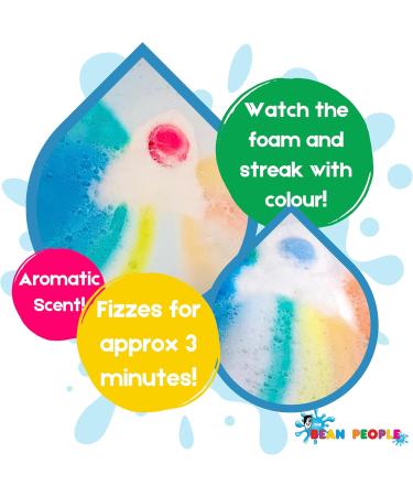 The Bean People Space Rocket-Themed Bath Bombs for Kids - Rainbow Coloured Kids Bath Bombs with Toys Inside Sponge Bath Toys 5 to Collect Fantastic Scent Rainbow Rocket - Buy Online on GoSupps.com