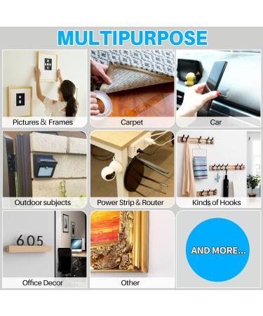 Antimbee 2 Pack Double Sided Mounting Tape Removable 1.18 x 197 Heavy Duty Wall Hanging Strips Strong Sticky Clear Adhesive Tape 2 2pack 1.18x197inch - Buy Online on GoSupps.com