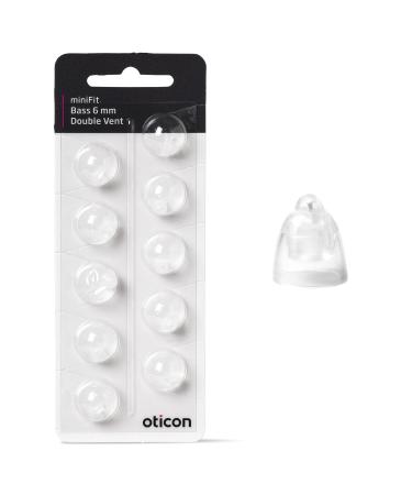 New - Oticon Double Bass miniFit Domes 6mm 10.0 Count