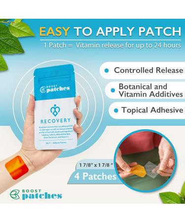 Boost Recovery Patches (4 Pack) | Plant-Based Wellness Support | Non-Toxic & Latex-Free | Made in USA - Buy Online on GoSupps.com