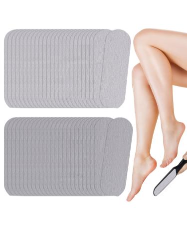 Kalolary 50PCs footfish replacement pads replacement pads for pedicure parts replacement pads black pack for double -sided foot ripfish (gray)