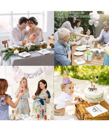 Shop Winden 40-Pack Heart Napkins | 3-Ply Paper for Weddings Baptism & Confirmation | Elegant Table Decoration for Young Girls - Buy Online on GoSupps.com