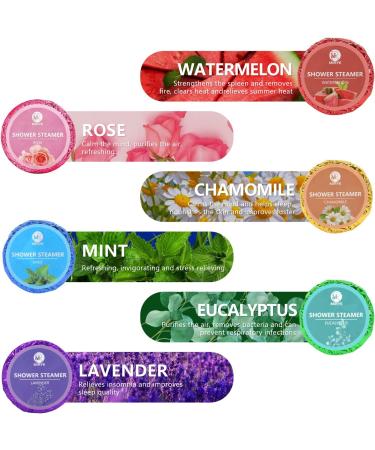MR MIRYE Shower Steamers - Organic Aromatherapy with Essential Oils - 18-Pack Shower Bombs for Women & Men - Chamomile Rose Lavender Mint Watermelon Eucalyptus - Great Christmas & Birthday Gift - Buy Online on GoSupps.com