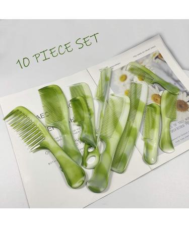 10 Pcs Hair Comb Set for Women and Men - Coarse and Fine Dressing Combs - Buy Online on GoSupps.com
