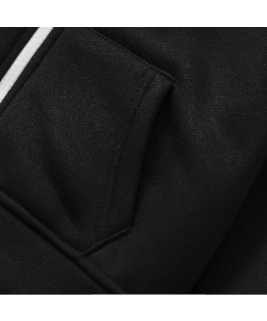 Kids Long Sleeve Zip Hoodie Jacket - Black Solid Color - Size 6-7 Years - Buy Online on GoSupps.com