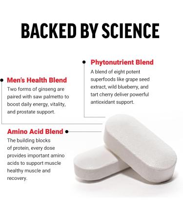 Force Factor Men s Multivitamins, Multivitamin for Men Plus Amino Acids Supplement with 27 Vitamins and Minerals, and Phytonutrients to Support Energy, and Immunity, 60 Tablets Men's - Buy Online on GoSupps.com