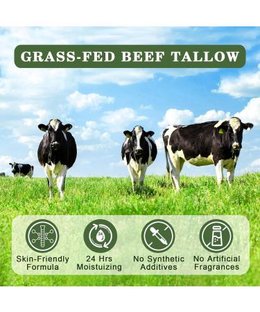 Beef Tallow and Honey Balm for Skin - All-Natural Moisturizer Hydrates and Nourishes the Skin Grass-Fed Beef Tallow & Honey Balm Blend Deeply Moisturizing for Face & Body Natural Skin Care Balm 2.0 oz - Buy Online on GoSupps.com