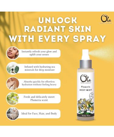 Ola Plumeria Scented Deep Sea Mist - 2 Fl Oz Plumeria 2 Fl Oz (Pack of 1) - Buy Online on GoSupps.com