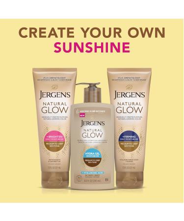 Jergens Natural Glow Hydra Gel Moisturizer Hyaluronic Acid Tanning Lotion Hydrating Tanning Gel Fragrance-Free Self Tanner Fair to Medium Skin Tones 8.3 Fl Oz - Buy Online on GoSupps.com