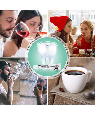 Activated Charcoal Toothpaste - Natural Black Toothpaste for Whiter Teeth - Coconut Activated Carbon - 2 Pack (120g) - International Shipping Available - Buy Online on GoSupps.com