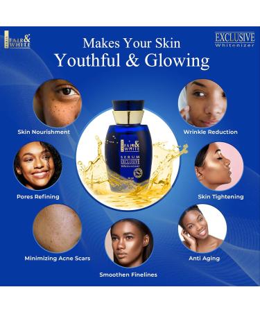 Fair and White Exclusive Skin Brightening Serum - 1 Fl oz (30ml) | Enhance Radiance & Even Skin Tone - International Shipping Available - Buy Online on GoSupps.com