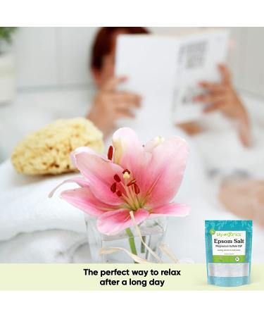 Sky Organics Epsom Salt 5 lbs - Soothe, Refresh & Relax Your Body - Buy Online on GoSupps.com