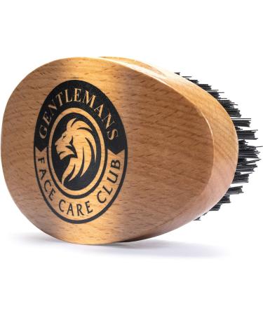 Vegan Beard Brush for Men - Synthetic Bristle, Natural Beech Wood Handle - Cruelty-Free - Buy Online on GoSupps.com