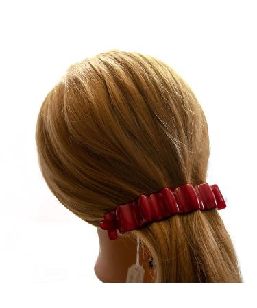 Shop 1pc Wave Hair Clip 11.5x2.6cm in Phlox Pink - Made in Germany | WeLoveBeads - International Shipping Available - Buy Online on GoSupps.com