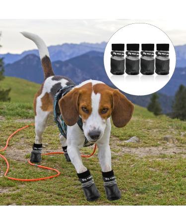 Valicaer Paw Protector Dog Boots Set of 4 Dog Shoes for Injured Paws Silicone Anti Slip Dog Paw Protectors Adjustable Socks Shoes for Small Medium Large Dogs Soft and Waterproof Dog Booties - Buy Online on GoSupps.com