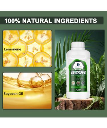 Natural Adhesive Remover - Organic Sticker & Glue Remover with Soybean Oil & Lemonene | Safe for All Surfaces - Buy Online on GoSupps.com